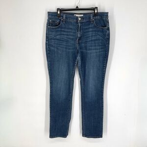 Levi’s 505 Women's Straight Leg Slim Fit Denim Jeans Size 33x32 Medium Blue Wash